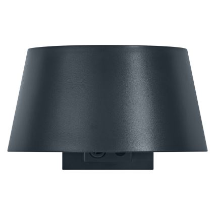 Osram - LED-Solar-Wandleuchte mit Sensor ENDURA STYLE LED/10,1W/4,2V 2000 mAh IP54 Anthrazit