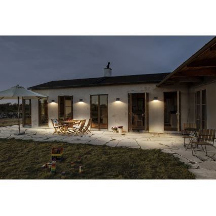 Osram - LED-Solar-Wandleuchte mit Sensor ENDURA STYLE LED/10,2W/4,2V 2000 mAh IP54 anthrazit