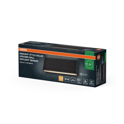 Osram - LED dimmbare Solar-Wandleuchte ENDURA STYLE LED/7,1W/4,2V 2000 mAh IP44 Anthrazit