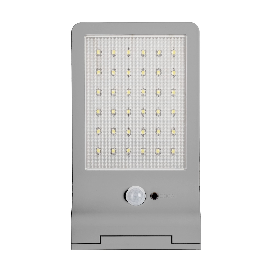 Osram - LED Solar-Wandleuchte mit Sensor DOORLED LED/3W/3,3V 2000 mAh IP44 silber