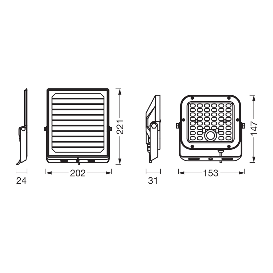 Osram - LED-dimmbarer Solarstrahler mit Sensor ENDURA LED/10W/4,2V 4000K IP65 schwarz + Fernbedienung