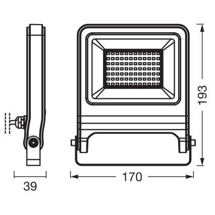 Osram - LED-Strahler ENDURA LED/50W/230V 3000K IP65
