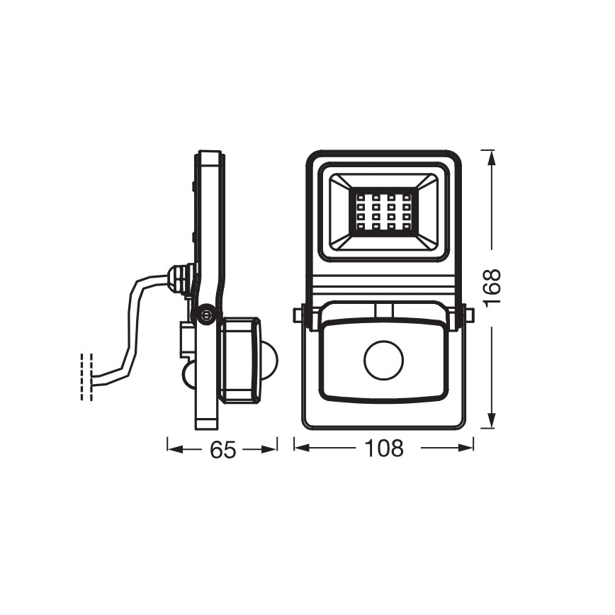 Osram - LED-Strahler mit Sensor ENDURA LED/10W/230V 3000K IP44