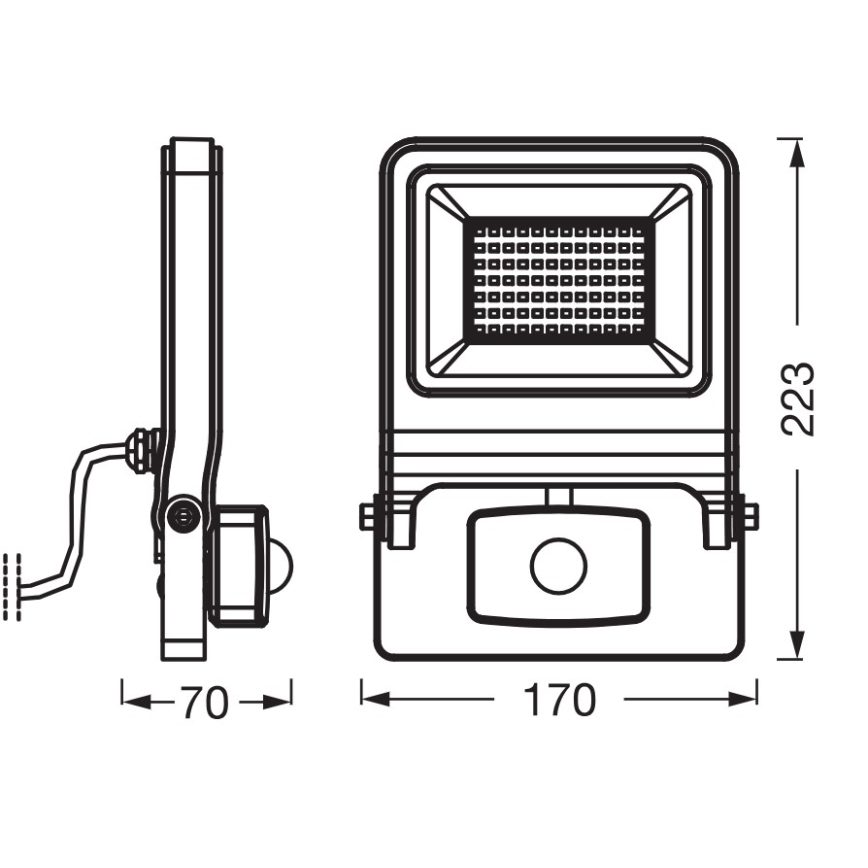 Osram - LED-Strahler mit Sensor ENDURA LED/50W/230V 3000K IP44