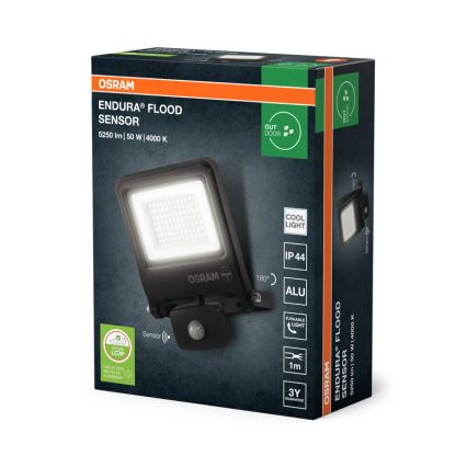 Osram - LED-Strahler mit Sensor ENDURA LED/50W/230V 4000K IP44