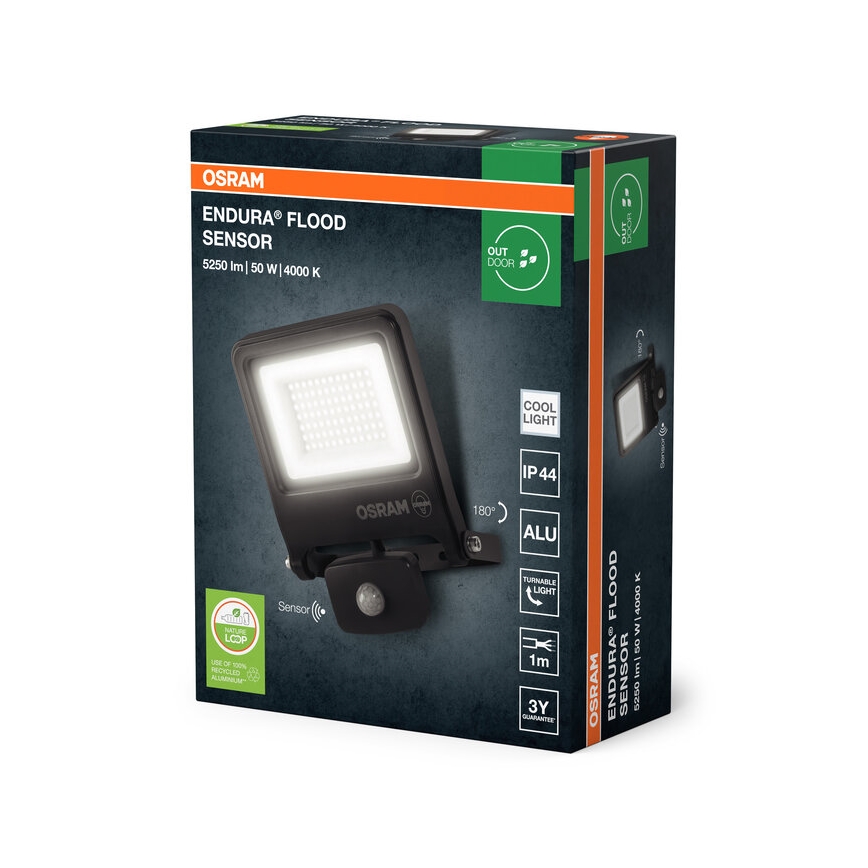 Osram - LED-Strahler mit Sensor ENDURA LED/50W/230V 4000K IP44