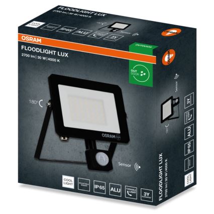 Osram - LED-Strahler mit Sensor FLOODLIGHT LED/30W/230V 4000K IP65