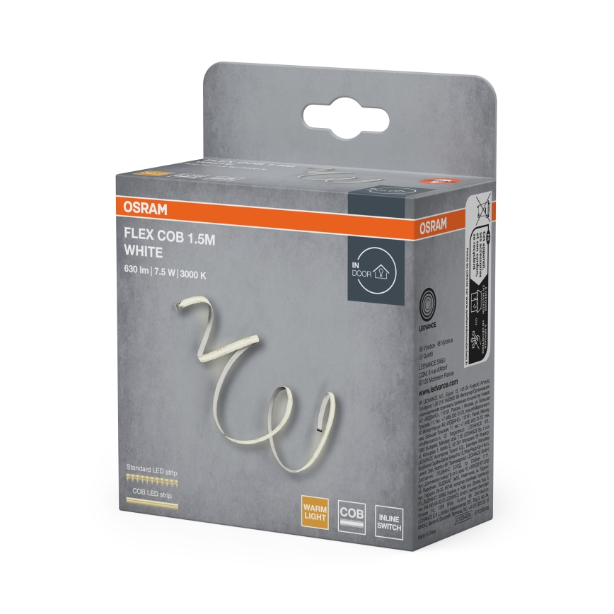 Osram - LED-Streifen FLEX COB 1,5 m LED/7,5 W/230 V
