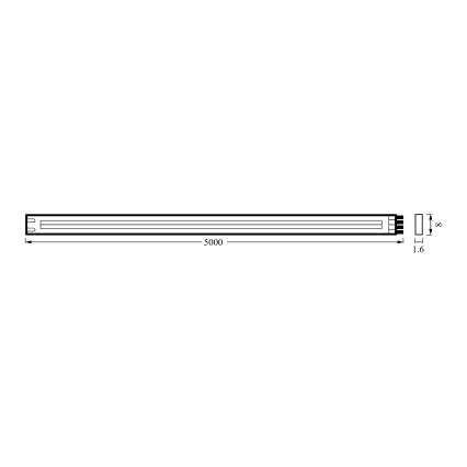 Osram - LED-Streifen FLEX COB 5 m LED/24 W/230 V