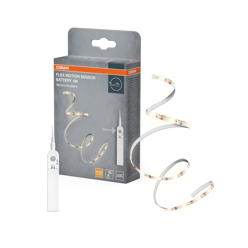 Osram - LED-Streifen mit Bewegungssensor FLEX 1m LED/2W/4xAA