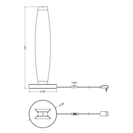 Osram - LED Tischleuchte DECOR FLAT LED/13W/230V grau