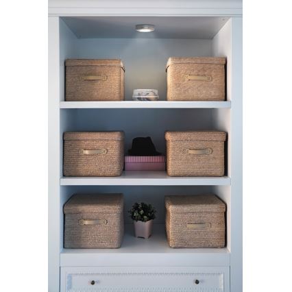 Osram - LED-Touch-Orientierungsleuchte DOT-IT LED/0,2W/3xAAA Ø 6,8 cm silber