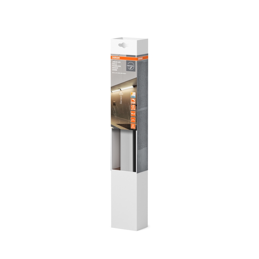 Osram - Dimmbare LED-Unterbauleuchte mit Bewegungsmelder LINEAR ANGLE LED/5W/230V 3000/4000/6500K 35 cm schwarz