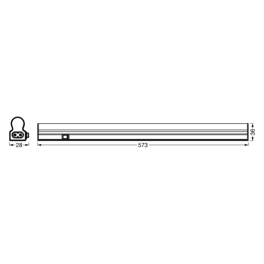 Osram - LED-Unterbauleuchte mit Bewegungsmelder BATTEN LED/4W/230V 3000K 60 cm weiß
