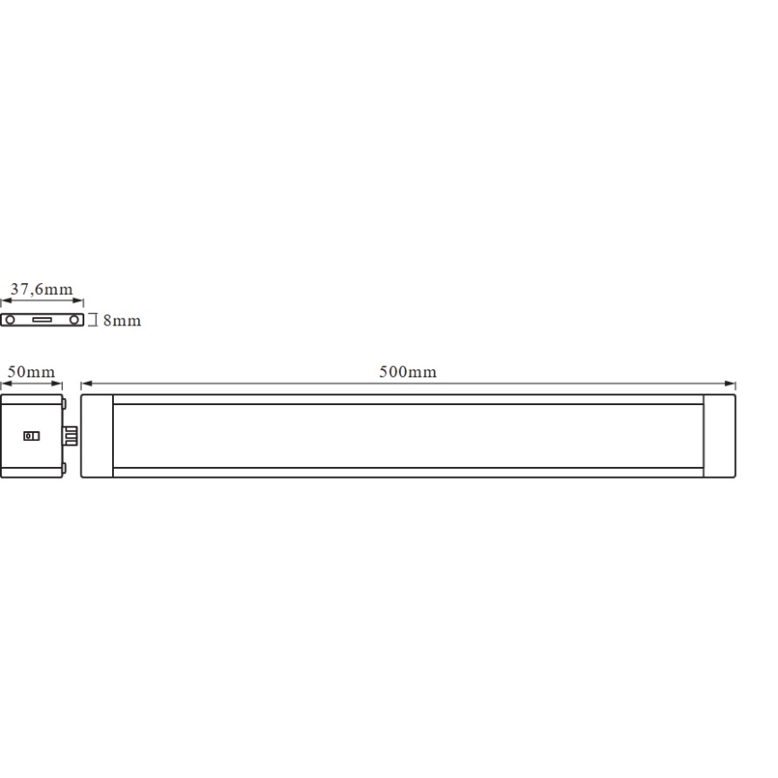 Osram - dimmbare LED-Unterbauleuchte mit Bewegungsmelder CABINET LED/10W/230V 3000K 50 cm weiß