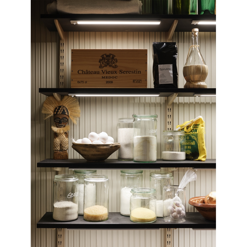 Osram - LINEAR LED-Unterbauleuchte mit Bewegungs- und Dämmerungssensor, 4 W, 3,7 V, 1500 mAh, 3000/4000/6500 K, 60 cm, grau