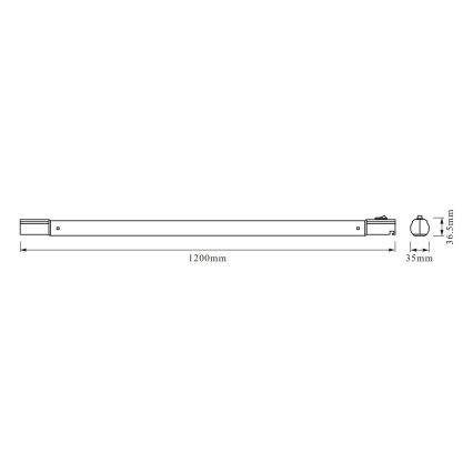 Osram - LED-Unterbauleuchte TUBEKIT LED/19W/230V 4000K 120 cm weiß