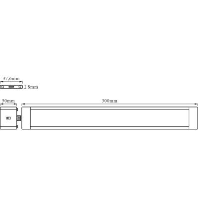 Osram - dimmbare LED-Unterbauleuchte mit Bewegungsmelder CABINET LED/6W/230V 3000K 30 cm weiß