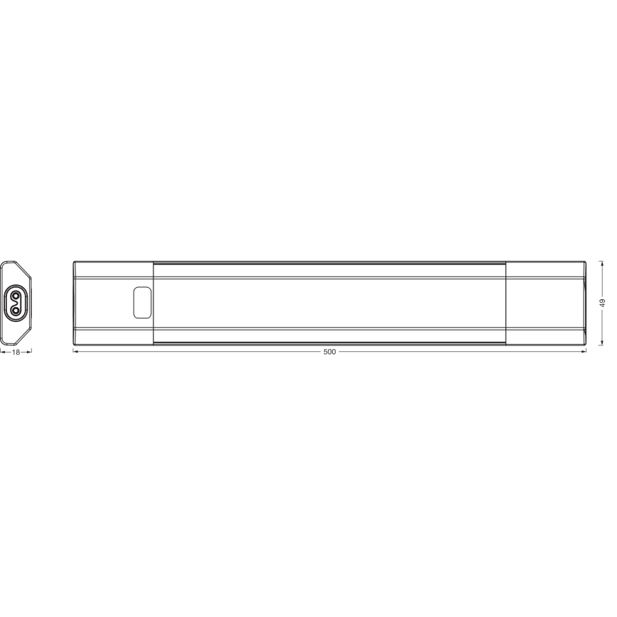 Osram - LED-dimmbare Unterbauleuchte mit Bewegungssensor LINEAR EDGE LED/8W/230V 3000/4000/6500K 50 cm weiß