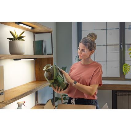 Osram - LINEAR EDGE LED Unterbauleuchte, dimmbar, mit Bewegungsmelder, 4W/230V, 3000/4000/6500K, 30 cm, schwarz