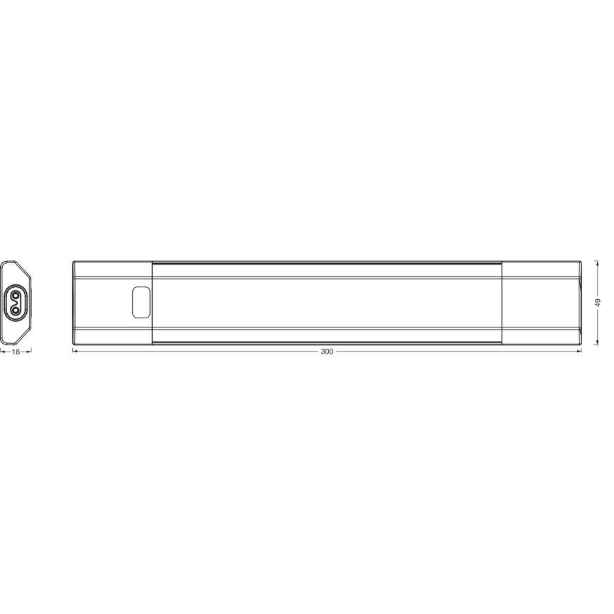 Osram - LED-dimmbare Unterbauleuchte mit Bewegungsmelder LINEAR EDGE LED/4W/230V 3000/4000/6500K 30 cm weiß
