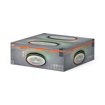Osram - Dimmbare LED-Deckenleuchte mit Ventilator MURLAN LED/26W/230V 3000-6500K + Fernbedienung