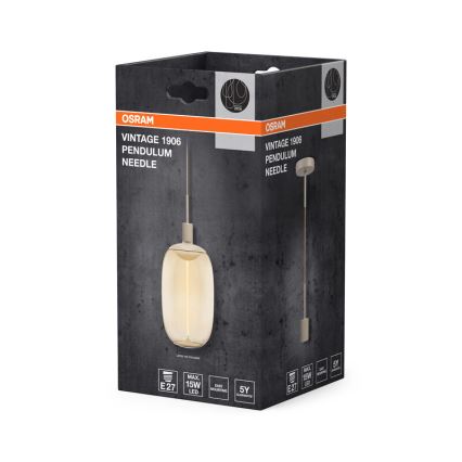 Osram - Netzkabel PENDULUM NEEDLE 1xE27/15W/230V beige