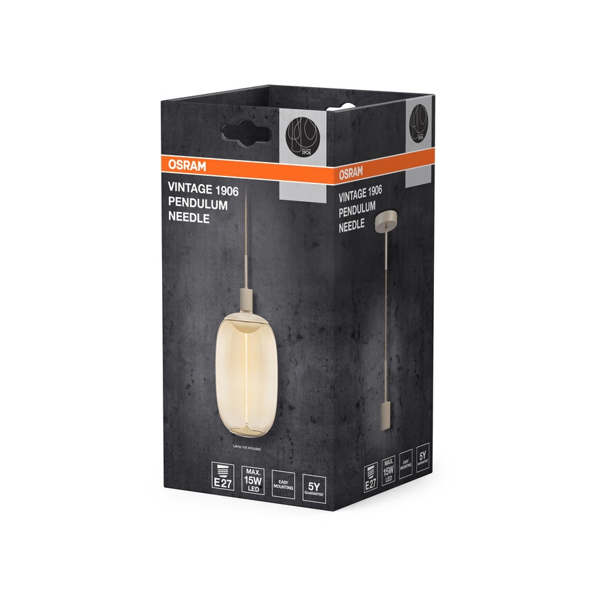 Osram - Netzkabel PENDULUM NEEDLE 1xE27/15W/230V beige