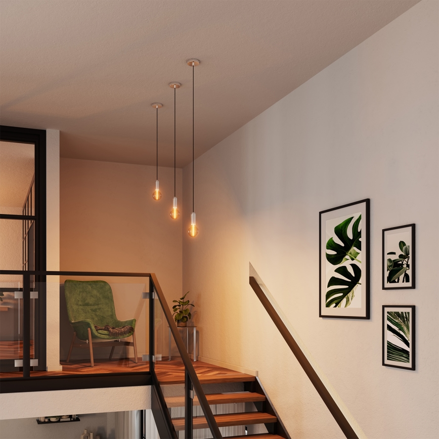 Osram - Netzkabel PENDULUM ROUND 1xE27/15W/230V glänzender Chrom