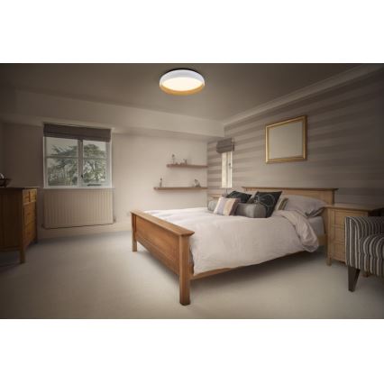 Osram - Dimmbare LED-Deckenleuchte ORBIS LIVIA LED/16W/230V Ø 30 cm weiß/braun