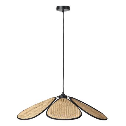 Osram - Pendelleuchte an Kabel DECOR RATTAN 1xE27/15W/230V Ø 69 cm beige/schwarz