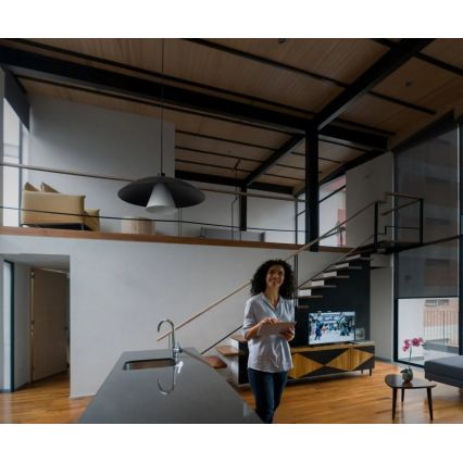 Osram - Pendelleuchte mit Kabel DECOR FLYING MUSHROOM 1xE27/25W/230V Ø 50 cm schwarz