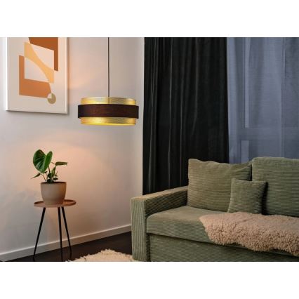 Osram - Pendelleuchte mit Kabelaufhängung DECOR HORNET 3xE27/10W/230V Ø 50 cm schwarz/gold