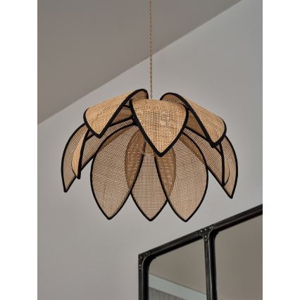 Osram - Pendelleuchte mit Kabelaufhängung DECOR RATTAN 1xE27/15W/230V Ø 48 cm beige/schwarz