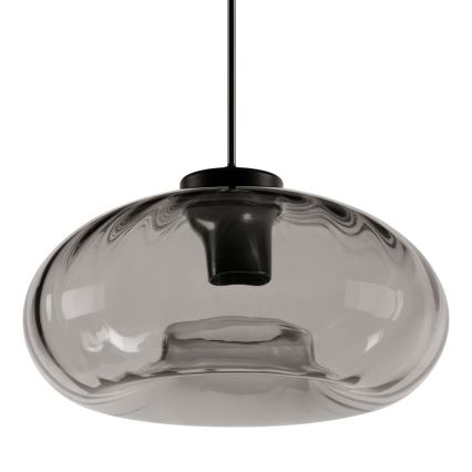 Osram - Pendelleuchte mit Kabelaufhängung DECOR SMOKE 1xE27/12W/230V Ø 28 cm schwarz/rauchgrau