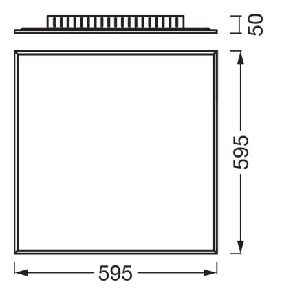 Osram - PLANON Aufbau-LED-Panel 40W/230V 4000K 60x60 cm weiß