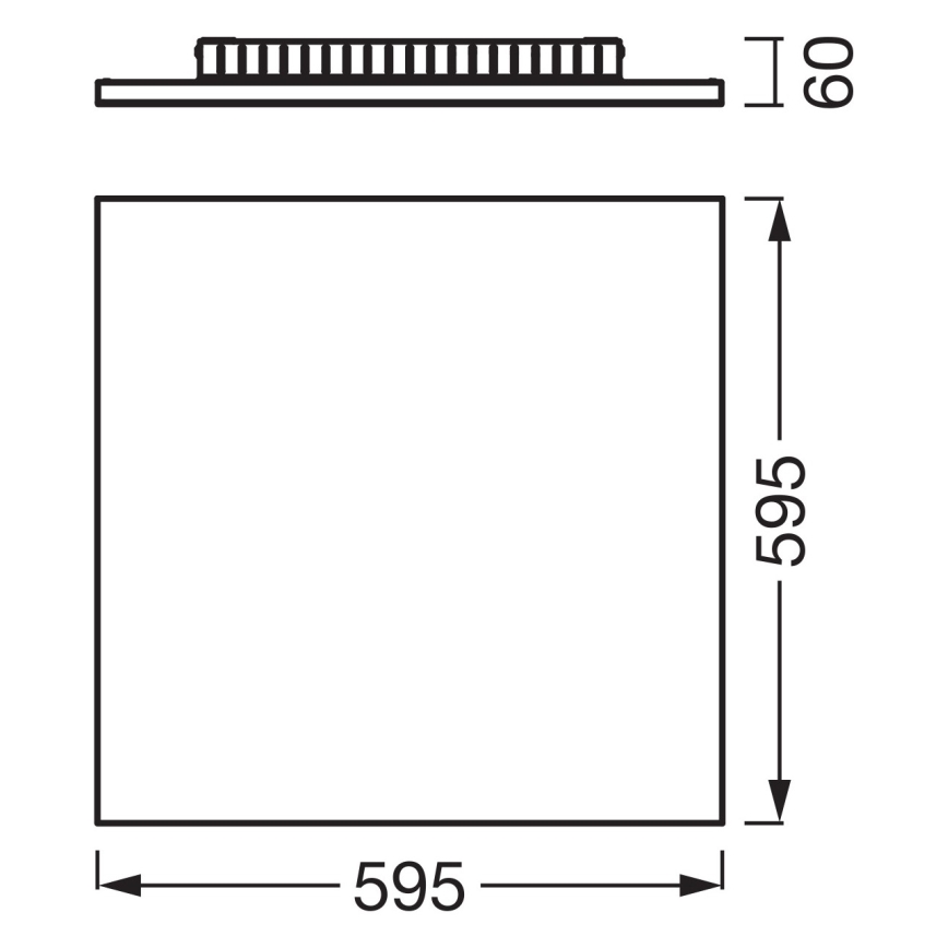 Osram - PLANON LED-Aufputzpanel LED/40W/230V 3000K 60x60 cm weiß