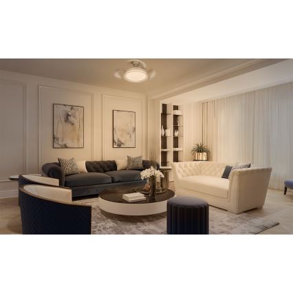 Osram - LED RGB dimmbare Deckenleuchte mit Ventilator CIERZO LED/35W/230V 3000-6500K + Fernbedienung