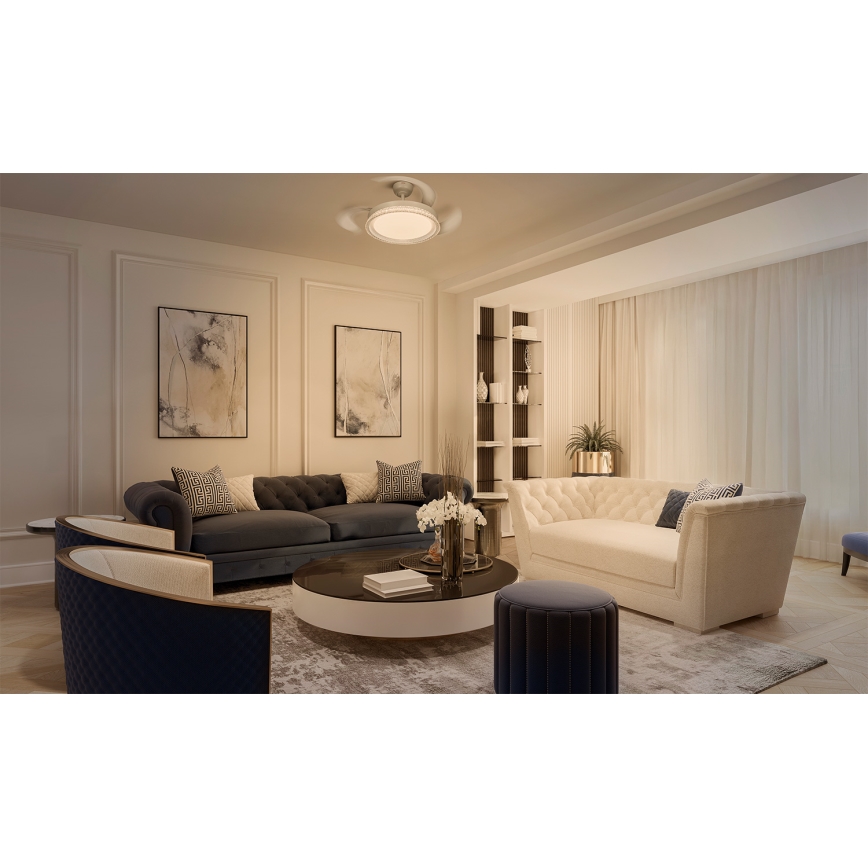 Osram - LED RGB dimmbare Deckenleuchte mit Ventilator CIERZO LED/35W/230V 3000-6500K + Fernbedienung