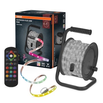 Osram - RGB-LED dimmbarer Außen-LED-Streifen FLEX 20m LED/135W/230V IP65 + Fernbedienung