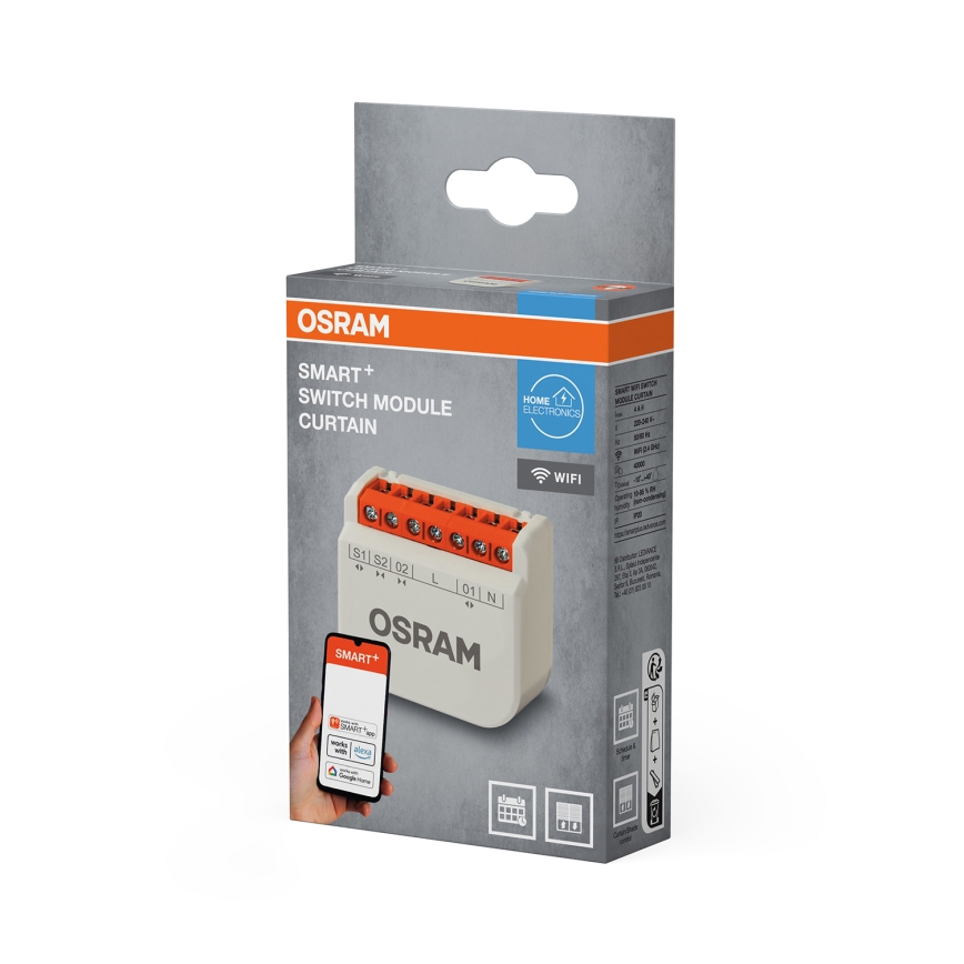Osram - Schaltmodul für Jalousien, Rollläden und Vorhänge SMART+ 230V Wi-Fi