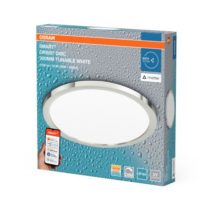Osram - Dimmbares LED-Deckenlicht für Badezimmer SMART+ DISC LED/18W/230V 3000-6500K IP44 Wi-Fi