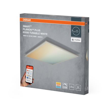 Osram - dimmbare LED-Deckenleuchte SMART+ PLANON LED/36W/230V 60x60 cm 3000-6500K Wi-Fi