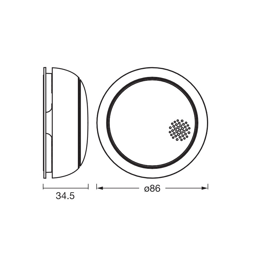 Osram - SMART+ Rauchmelder 3V Wi-Fi 1400 mAh