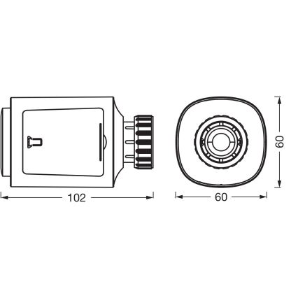 Osram - SMART+ Thermostatkopf 3xAA Wi-Fi