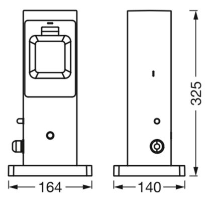 Osram - Smarte Außen-Steckdosen-Säule mit 2 SCHUKO-Steckdosen und Wi-Fi-Repeater, IP44
