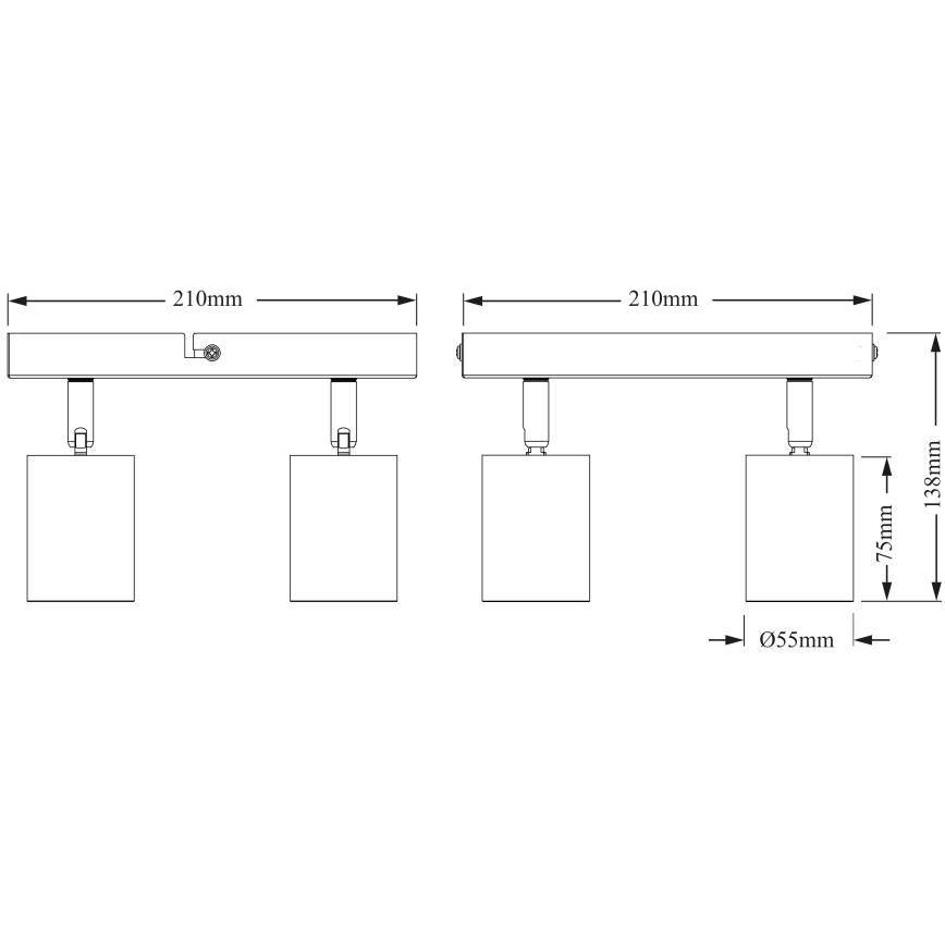 Osram - Spotleuchte ELEMENTAL 4xGU10/6W/230V
