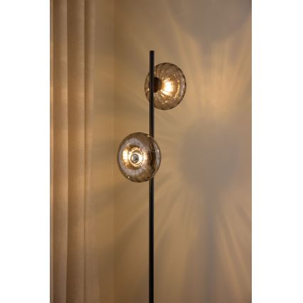 Osram - Stehleuchte DECOR SMOKE 2xE14/12W/230V schwarz/rauchgrau