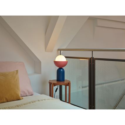 Osram - Tischlampe DECOR BOWL 1xE14/25W/230V blau/rosa