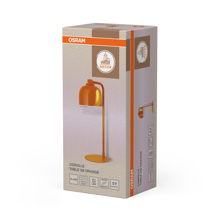Osram - Tischlampe DECOR COROLLE 1xG9/20W/230V orange